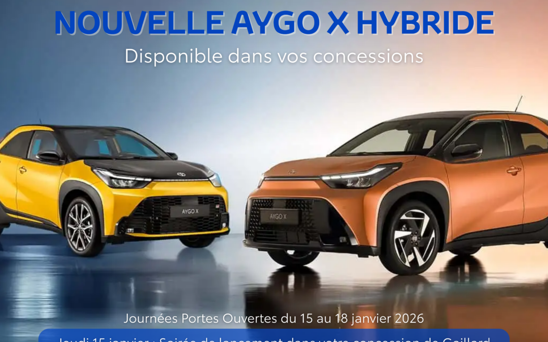 La nouvelle Aygo X, disponible dans vos concessions